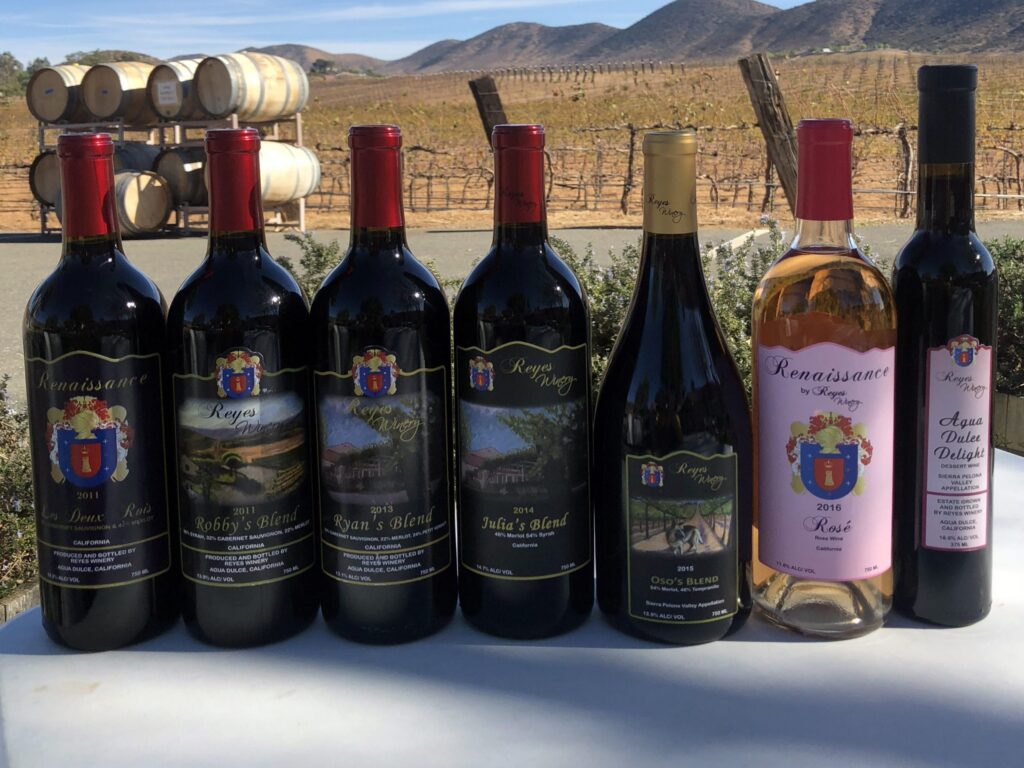 Wines from Reyes Winery